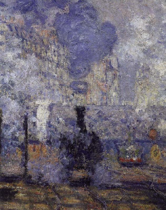 Claude Monet anglok, gare saint lazare Sweden oil painting art